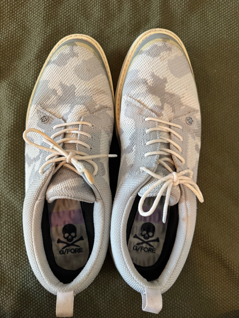 G/FORE CAMO KNIT TUXEDO GALLIVANTER GOLF SHOES Size 10 - Picture 4 of 7
